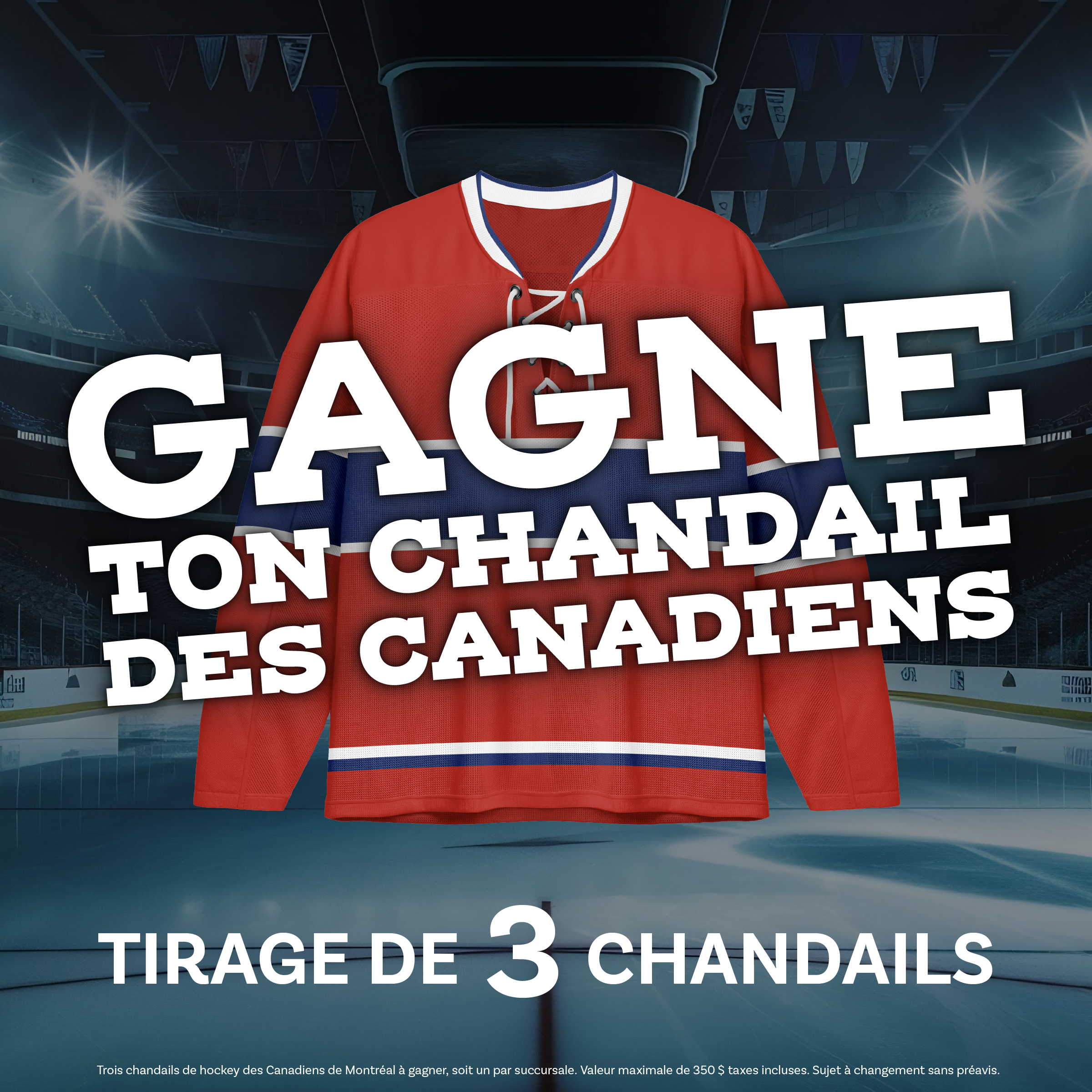 Concours tirage - Gagne ton chandail des Canadiens